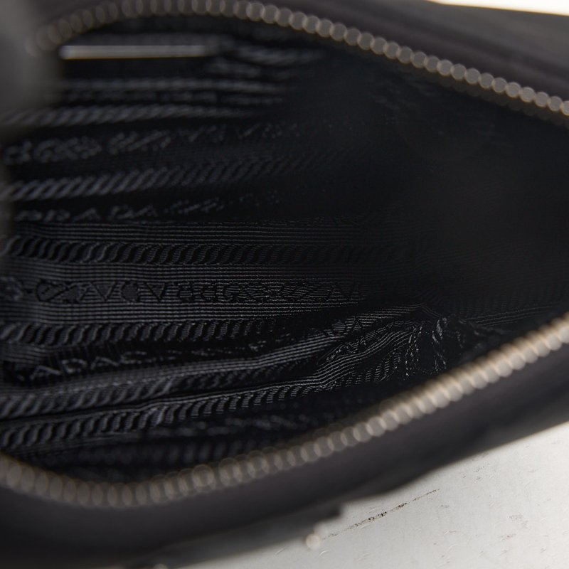 二手Prada hobo 2005 新款腋下包/黑色-16