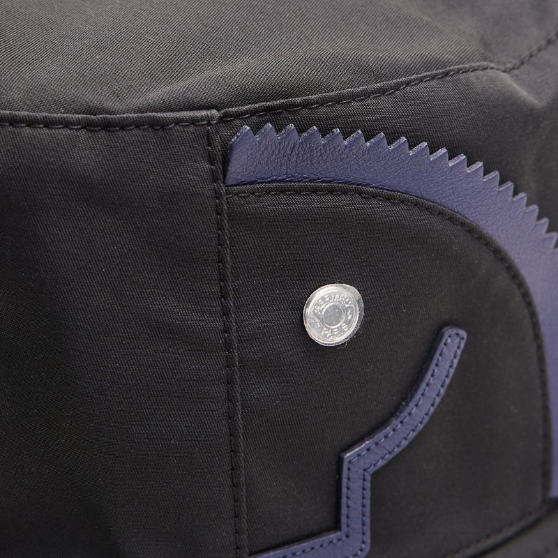 Hermès 馬頭拼接漁夫帽/ 黑-5