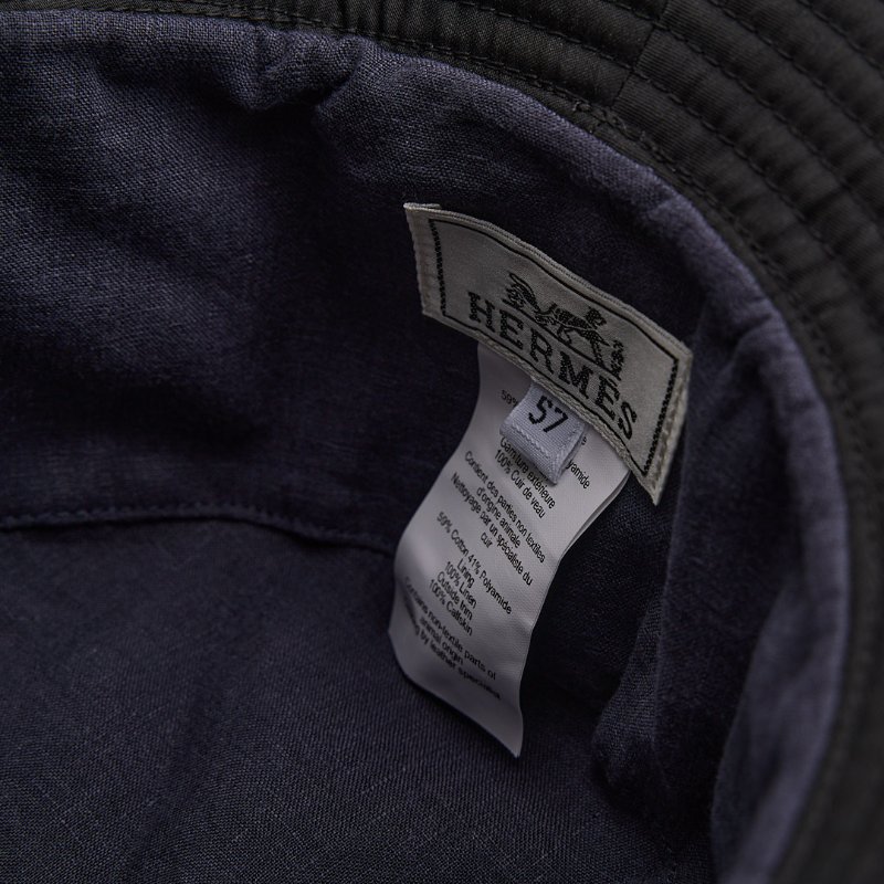 Hermès 馬頭拼接漁夫帽/ 黑-9