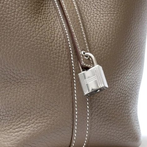 Hermes Picotin 18 PM 菜籃子 大象灰 Etoupe TC Clemence 銀扣 PHW U刻 手提包 愛馬仕-10