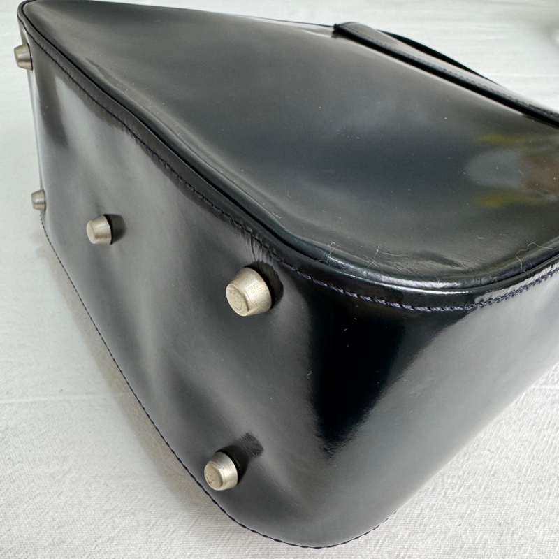 Versace經典黑色漆皮包🖤 Vintage 中古 二手 肩背包 斜背包-13
