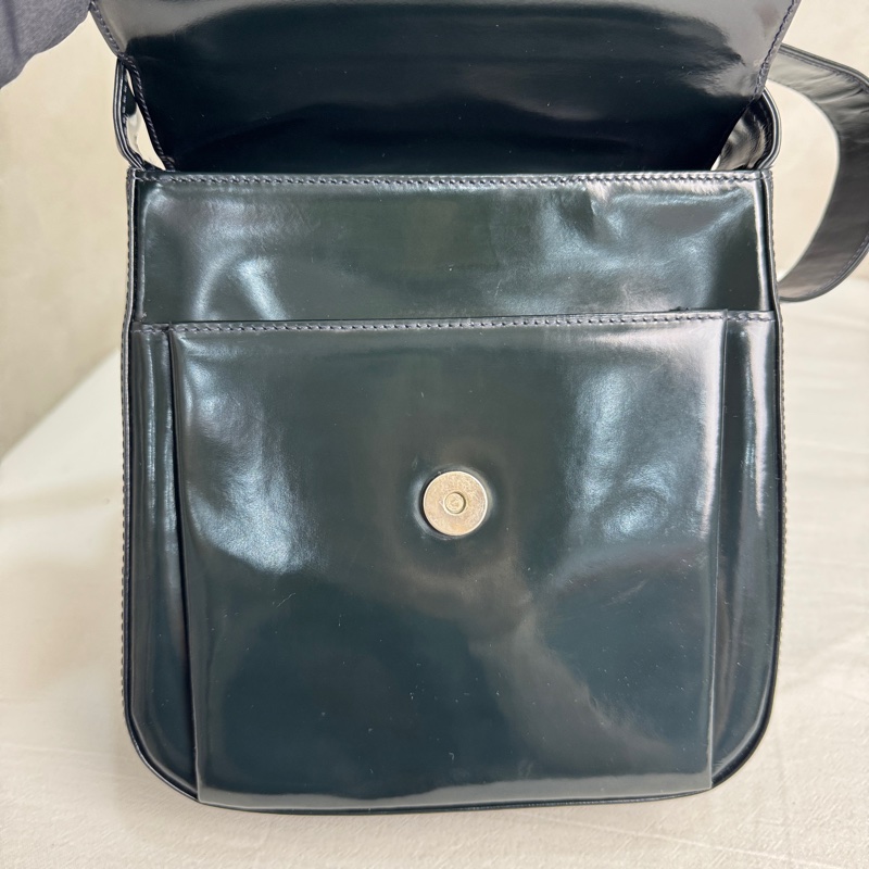 Versace經典黑色漆皮包🖤 Vintage 中古 二手 肩背包 斜背包-24