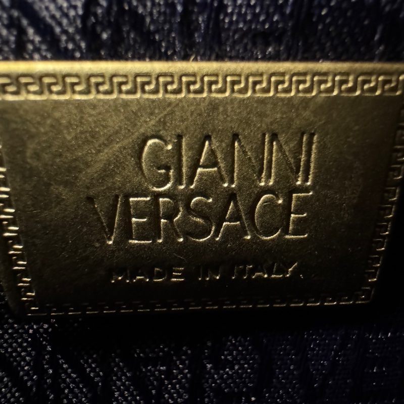 Versace經典黑色漆皮包🖤 Vintage 中古 二手 肩背包 斜背包-26