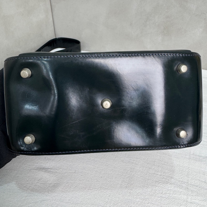 Versace經典黑色漆皮包🖤 Vintage 中古 二手 肩背包 斜背包-31