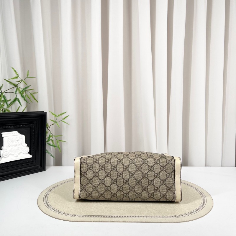 cq zyy GUCCI古馳 Padlock小號老花鏈條包 米白拼色 經典款 容量實用 手機錢包都能裝 日常出門很方便 百搭不挑衣服-4