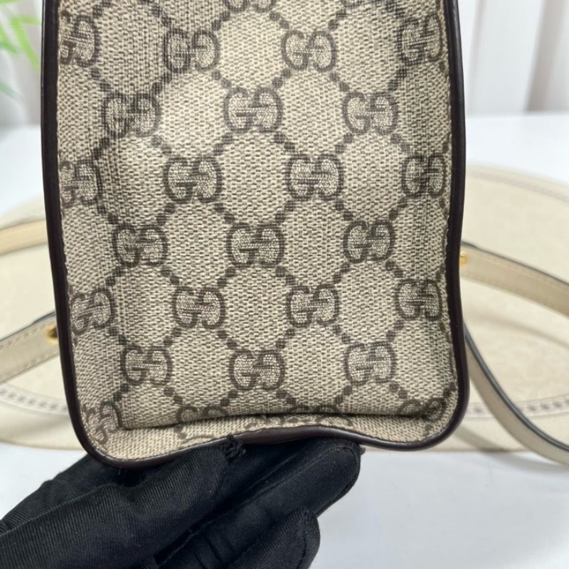 cq zyy GUCCI古馳 Padlock小號老花鏈條包 米白拼色 經典款 容量實用 手機錢包都能裝 日常出門很方便 百搭不挑衣服-12