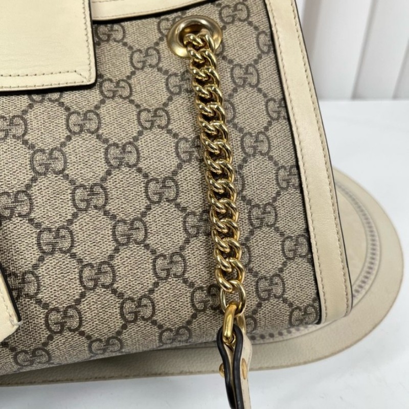 cq zyy GUCCI古馳 Padlock小號老花鏈條包 米白拼色 經典款 容量實用 手機錢包都能裝 日常出門很方便 百搭不挑衣服-22
