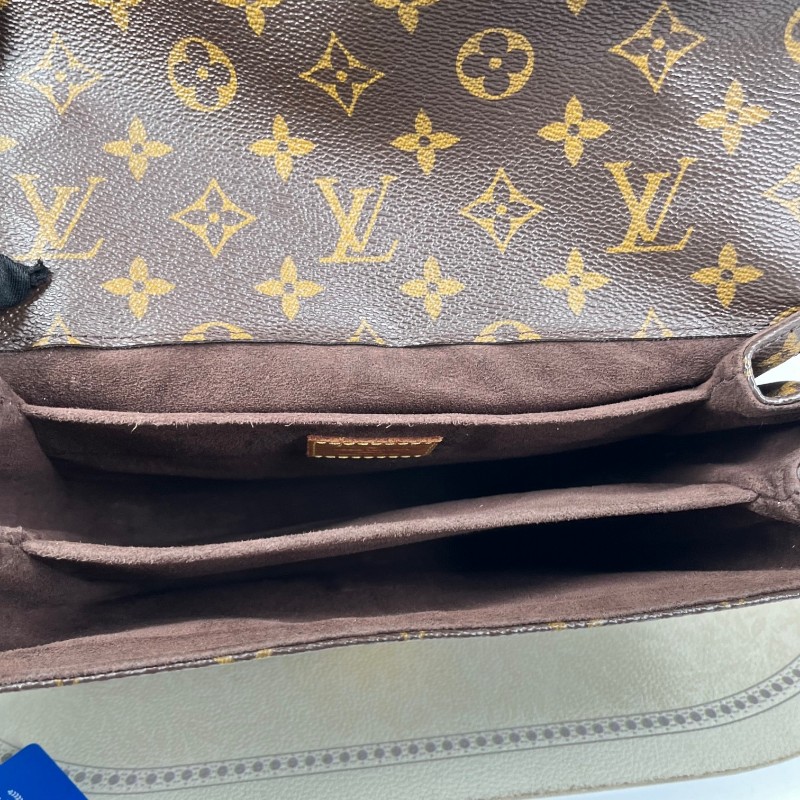 LV路易威登 Pochette Metis老花郵差包中號 經典老花配色 塗層帆布拼牛皮 肩帶可調節 手提單肩斜挎都可以-10