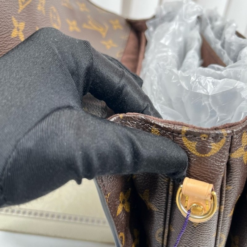 LV路易威登 Pochette Metis老花郵差包中號 經典老花配色 塗層帆布拼牛皮 肩帶可調節 手提單肩斜挎都可以-15