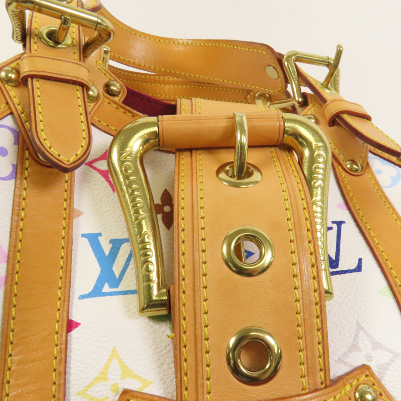 LOUIS VUITTON Monogram Multicolore Theda PM金扣手挽袋-5