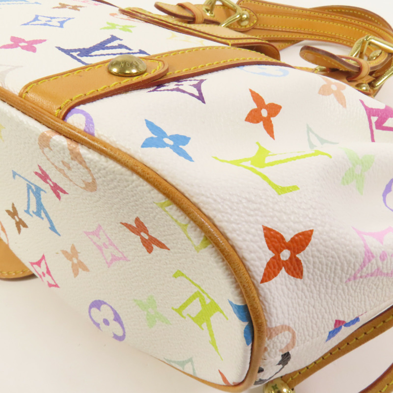 LOUIS VUITTON Monogram Multicolore Theda PM金扣手挽袋-12