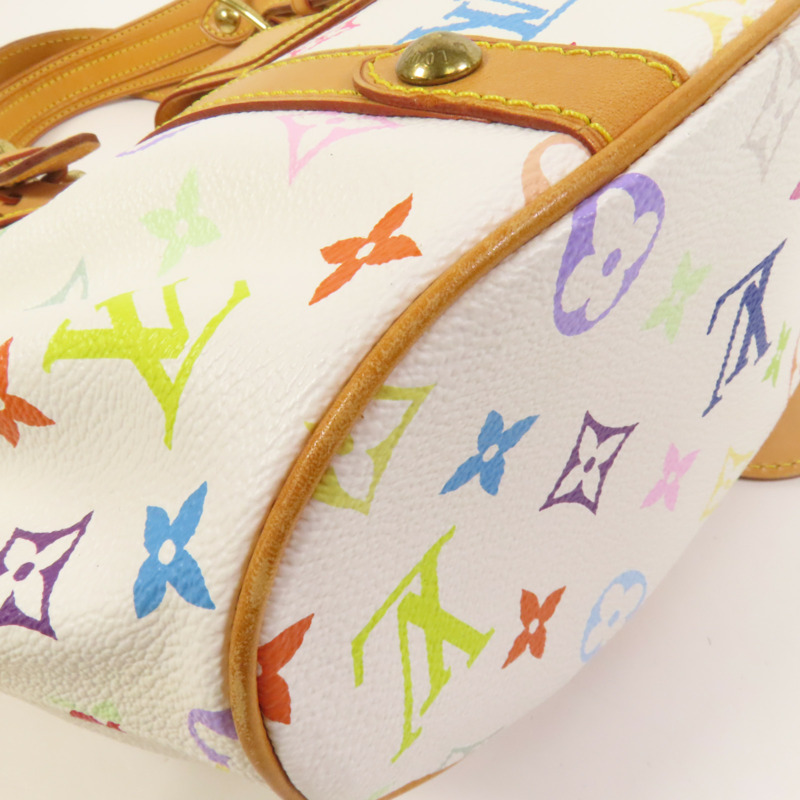 LOUIS VUITTON Monogram Multicolore Theda PM金扣手挽袋-13
