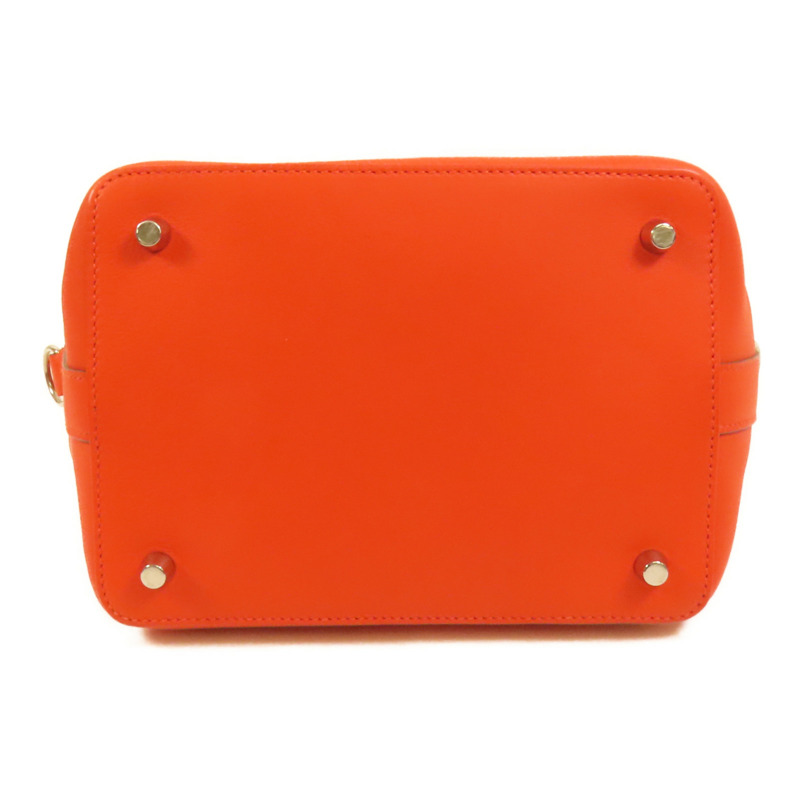 HERMES Swift皮革Toolbox 20銀扣手挽肩背兩用袋Rouge Tomate-3