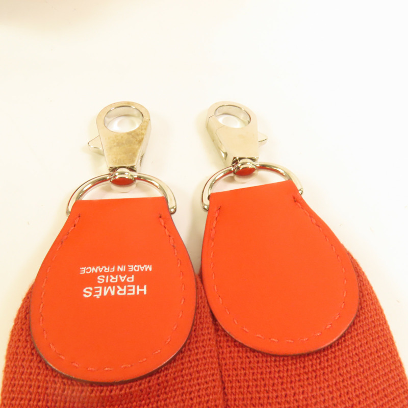 HERMES Swift皮革Toolbox 20銀扣手挽肩背兩用袋Rouge Tomate-6