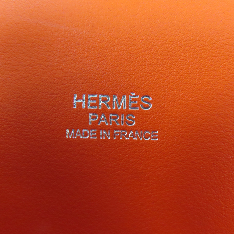 HERMES Swift皮革Toolbox 20銀扣手挽肩背兩用袋Rouge Tomate-9