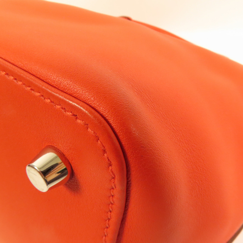HERMES Swift皮革Toolbox 20銀扣手挽肩背兩用袋Rouge Tomate-12