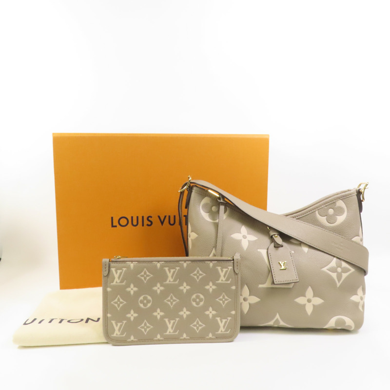 LOUIS VUITTON Monogram Empreinte Carryall PM金扣肩背袋-10
