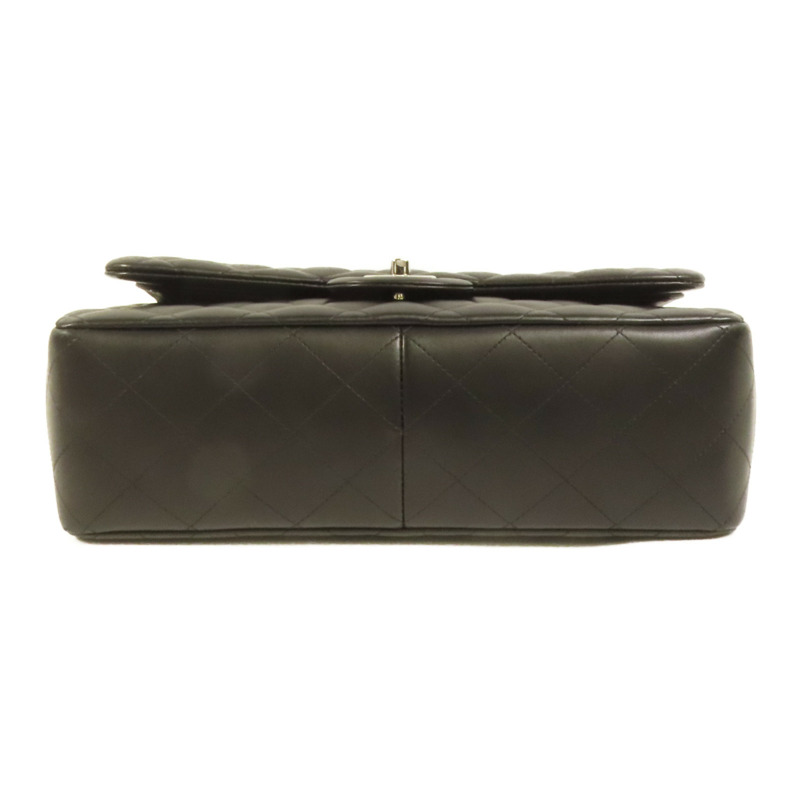 CHANEL 羊皮皮革Large Classic銀扣鏈帶肩背袋-3