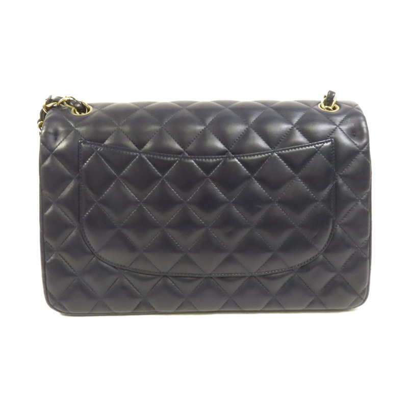 CHANEL 羊皮皮革Large Classic金扣鏈帶肩背袋-1