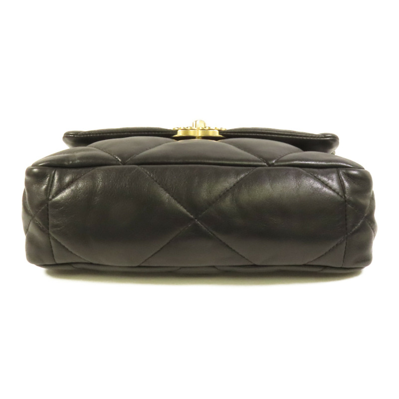 CHANEL 羊皮皮革Chanel 19 Small金扣鏈帶肩背袋-3