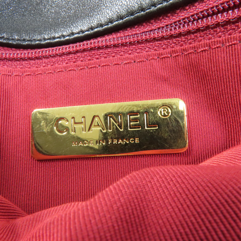 CHANEL 羊皮皮革Chanel 19 Small金扣鏈帶肩背袋-8