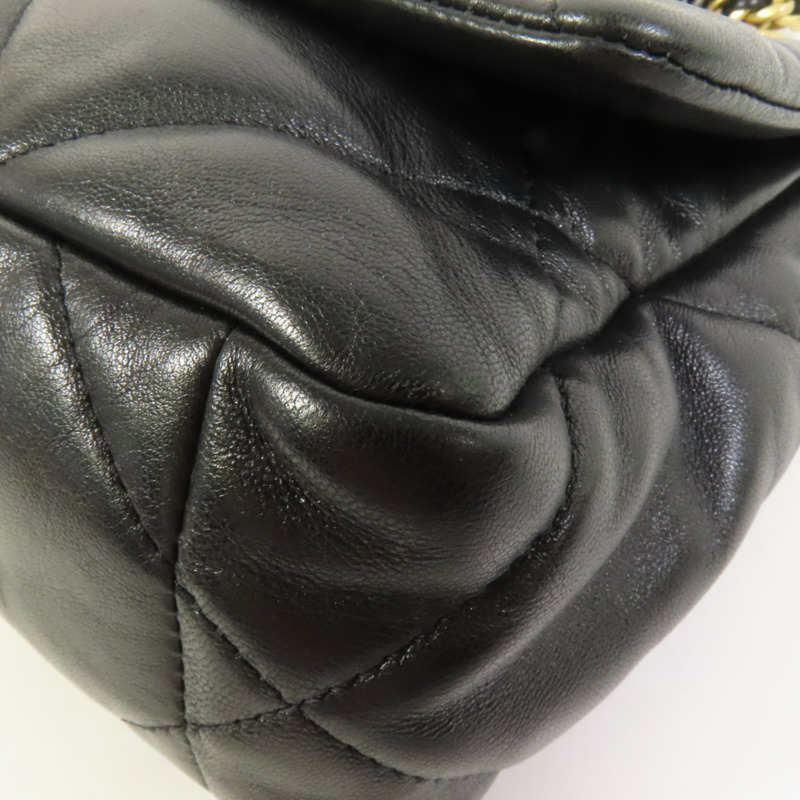 CHANEL 羊皮皮革Chanel 19 Small金扣鏈帶肩背袋-9