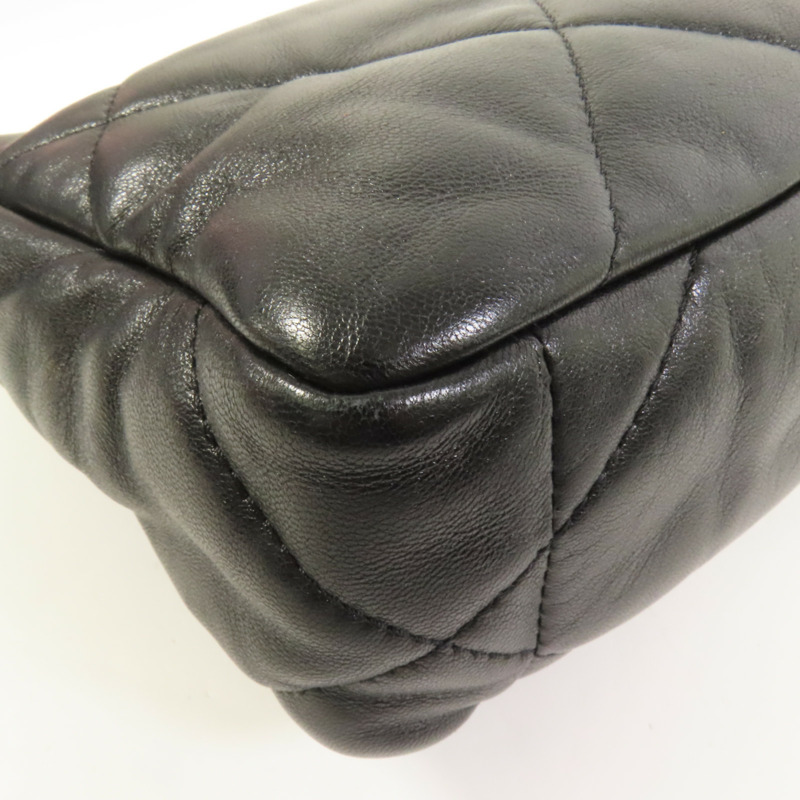 CHANEL 羊皮皮革Chanel 19 Small金扣鏈帶肩背袋-11