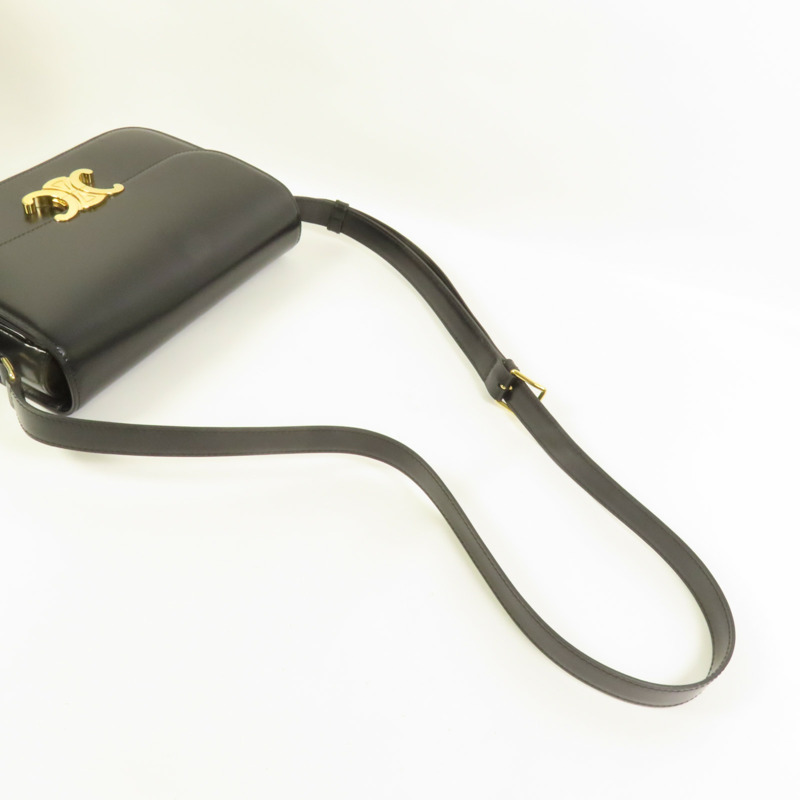 CELINE 牛皮皮革Classique Triomphe金扣肩背袋-5