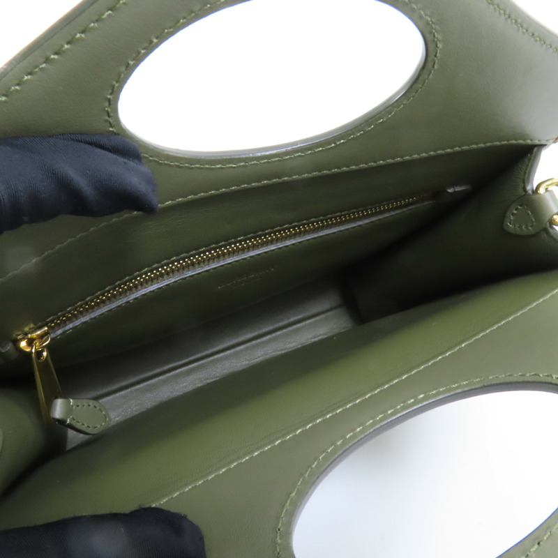 BURBERRY 牛皮皮革Mini Pocket Bag金扣手挽肩背兩用袋-4