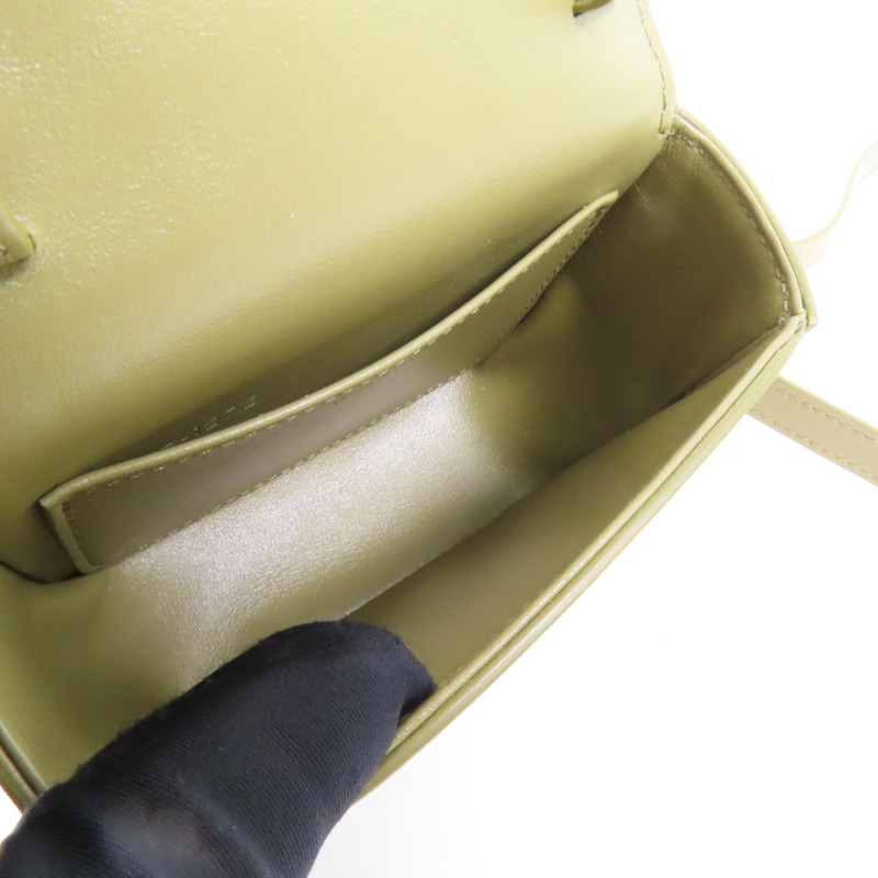 CELINE 牛皮皮革Mini Claude金扣肩背袋-4