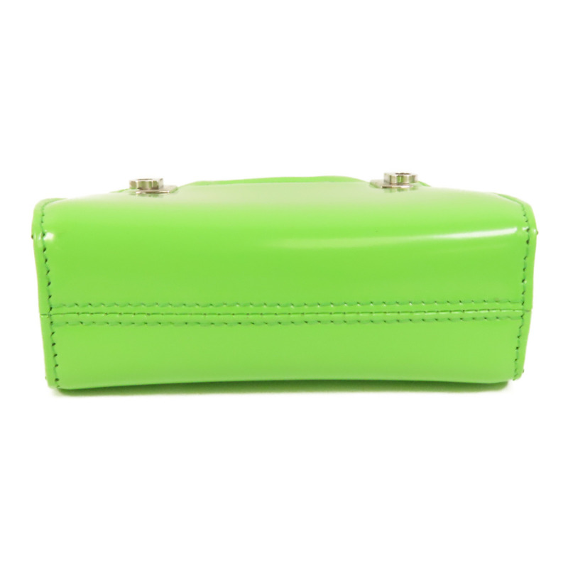 Salvatore Ferragamo 牛皮皮革Mini Chain Bag銀扣手挽肩背兩用袋-3