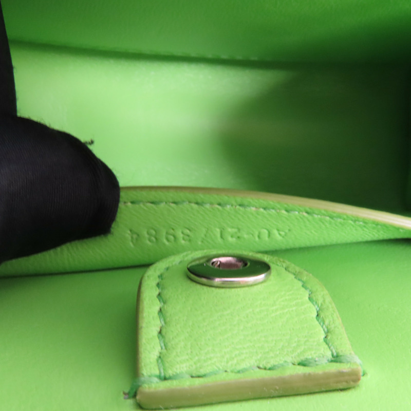 Salvatore Ferragamo 牛皮皮革Mini Chain Bag銀扣手挽肩背兩用袋-8