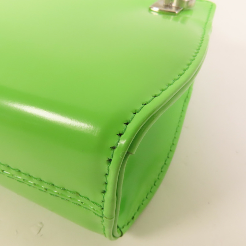 Salvatore Ferragamo 牛皮皮革Mini Chain Bag銀扣手挽肩背兩用袋-13