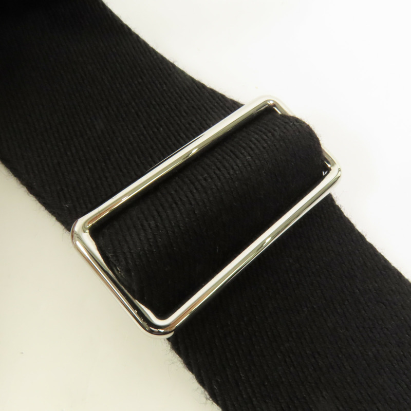 HERMES Togo皮革Videpoches銀扣肩背袋Noir-6