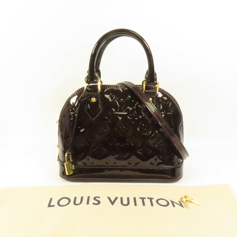 LOUIS VUITTON Vernis Alma BB金扣手挽肩背兩用袋-12