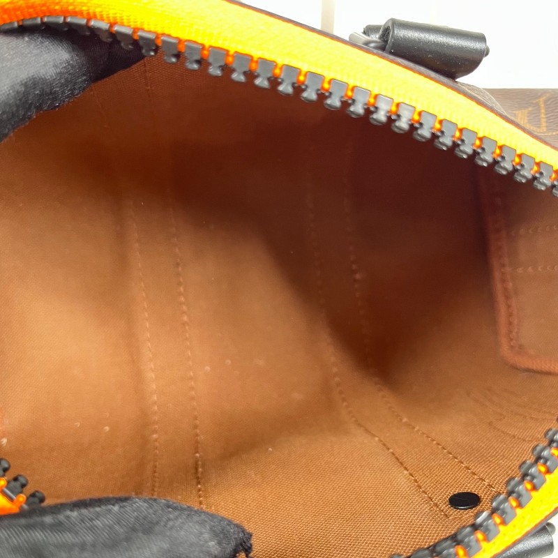 LV路易威登 無芯片 秀款稻草人 keepall nano 老花單肩斜挎包 經典Monogram老花 容量實用 日常百搭 男女都能背-11