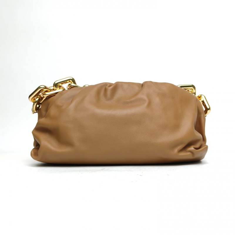 BOTTEGA VENETA Pouch雲朵包TheChain粗鏈條單肩包柚木色牛皮-2