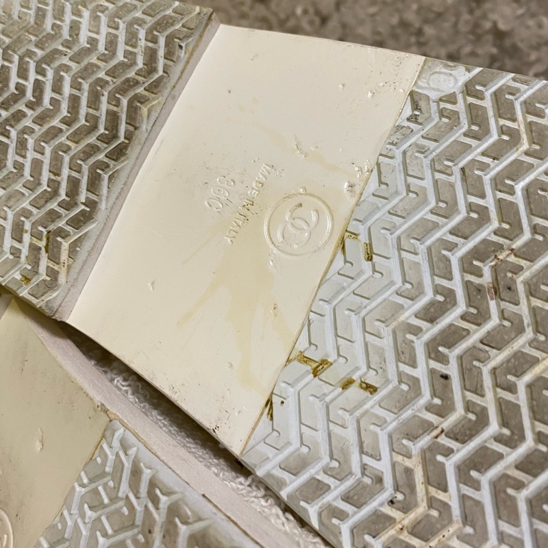 Chanel 白色 涼鞋 新 37~38參考-18