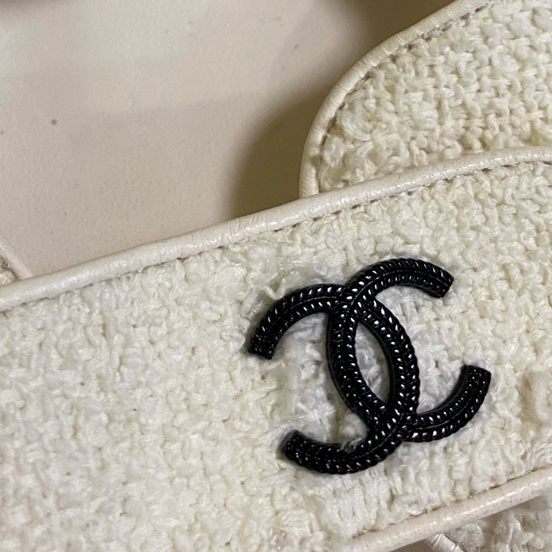 Chanel 白色 涼鞋 新 37~38參考-22