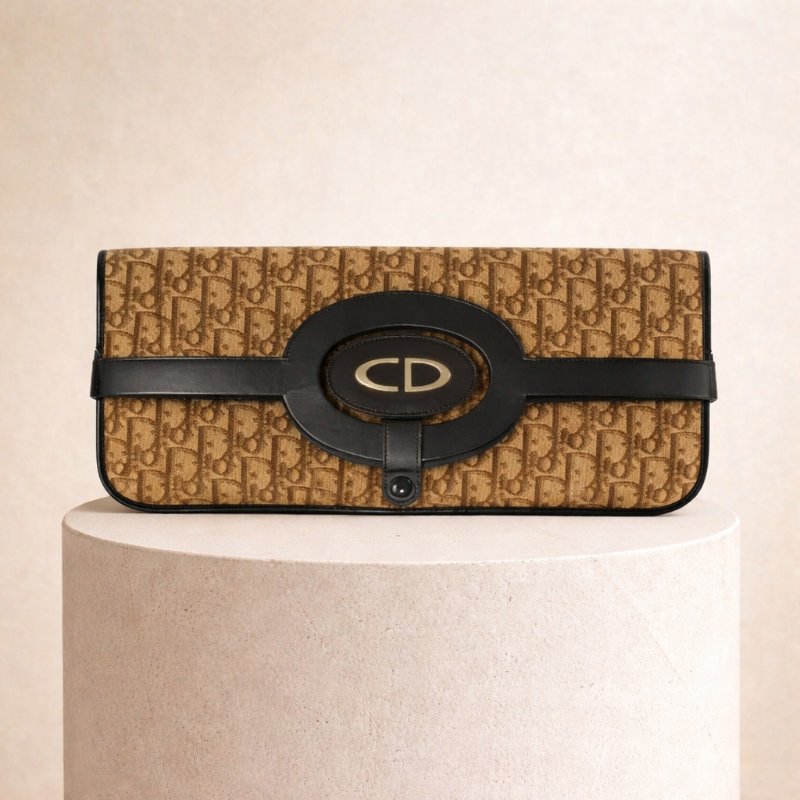 Dior 迪奧 棕色 手拿包-0