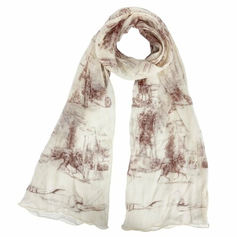 HERMES Toile de Jouy 法國愛馬仕的生活 絲巾