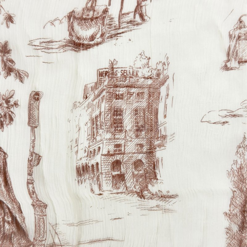 HERMES Toile de Jouy 法國愛馬仕的生活 絲巾-1