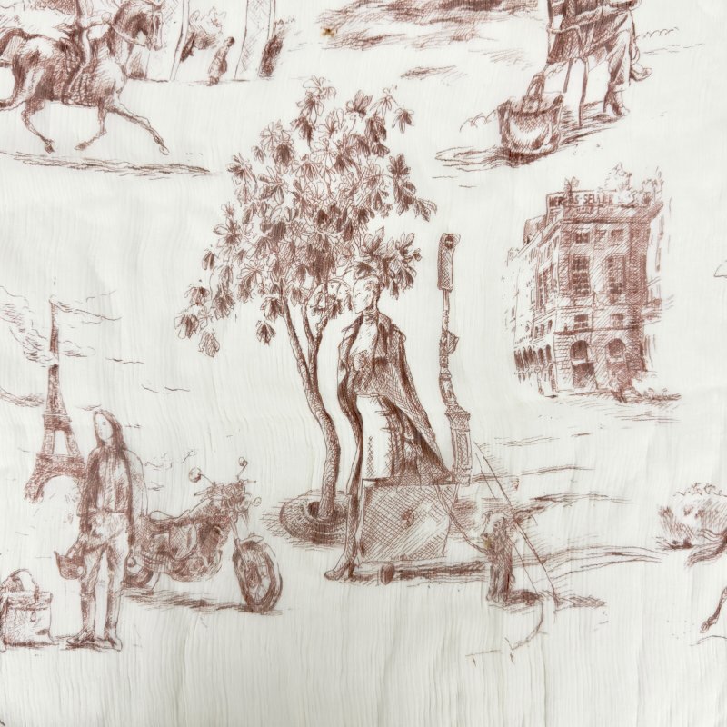 HERMES Toile de Jouy 法國愛馬仕的生活 絲巾-4