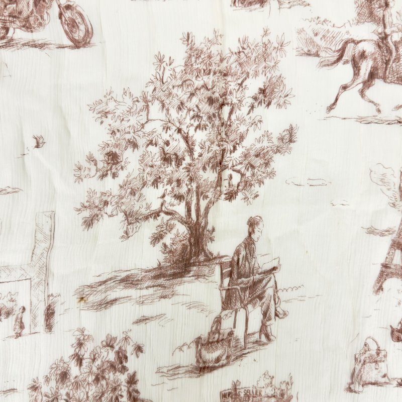 HERMES Toile de Jouy 法國愛馬仕的生活 絲巾-5