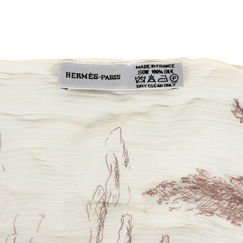 HERMES Toile de Jouy 法國愛馬仕的生活 絲巾-6