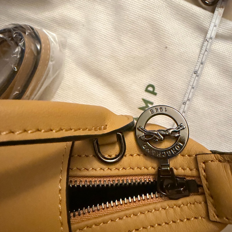 Longchamp xtra can 蜜糖黃手提肩背包-3