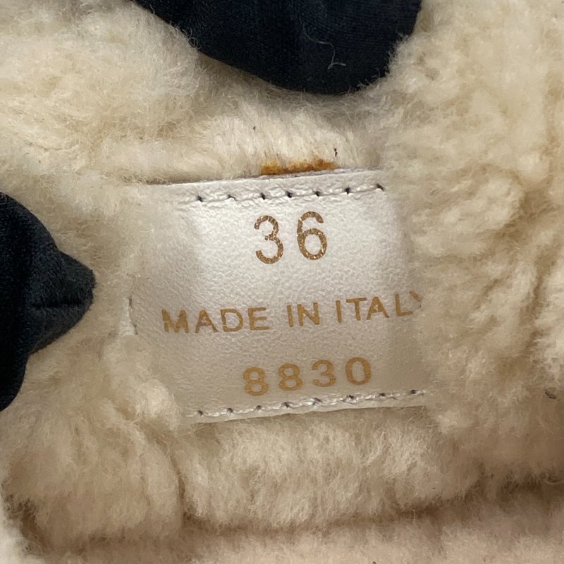 MIU MIU 穆穆 2024 秋冬 樂福鞋 平底鞋 麂皮 羊毛 巧克力色 金釦-6