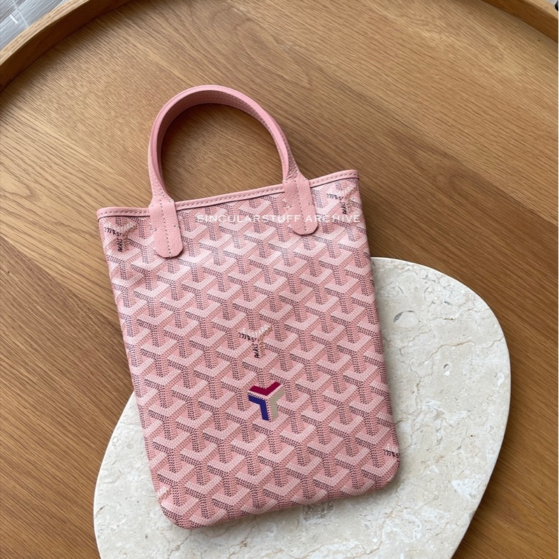 Goyard Claire Voie Poitier 限定桃粉紅 Mini Tote-5