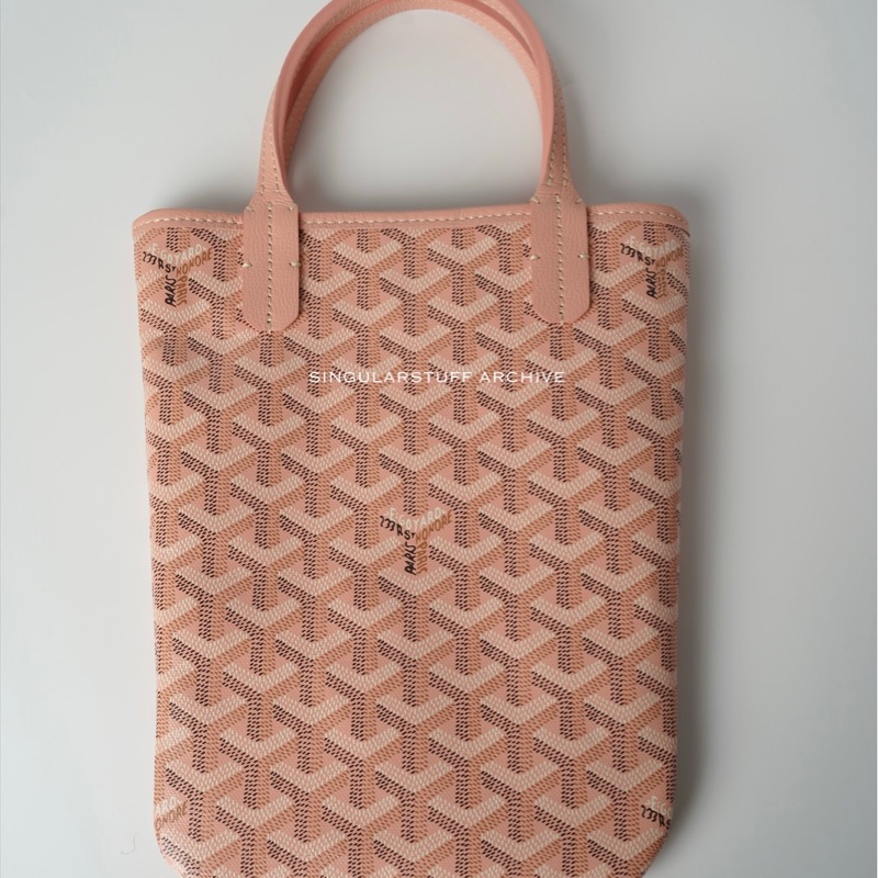 Goyard Claire Voie Poitier 限定桃粉紅 Mini Tote-8