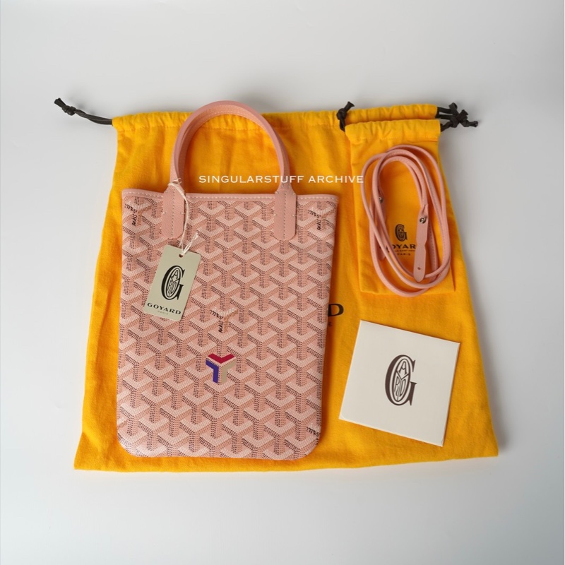 Goyard Claire Voie Poitier 限定桃粉紅 Mini Tote-15